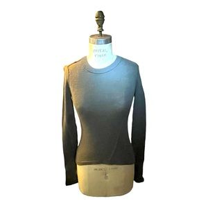 Inhale Cashmere Blend Grey Sweater